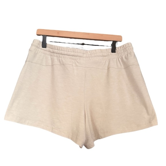 Women's Airy Athletic Cream Shorts - Picture 5 of 5
